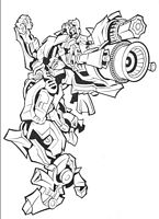 kolorowanki transformers, rysunek z robotem dla chłopców do wydrukowania numer  70